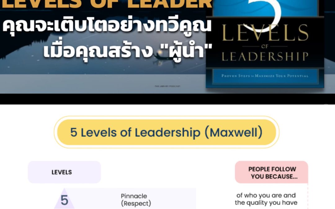 ถอดบทเรียน 5 Levels of Leadership